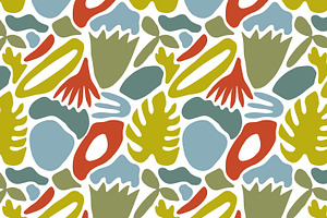 Abstract Shapes Seamless Patterns