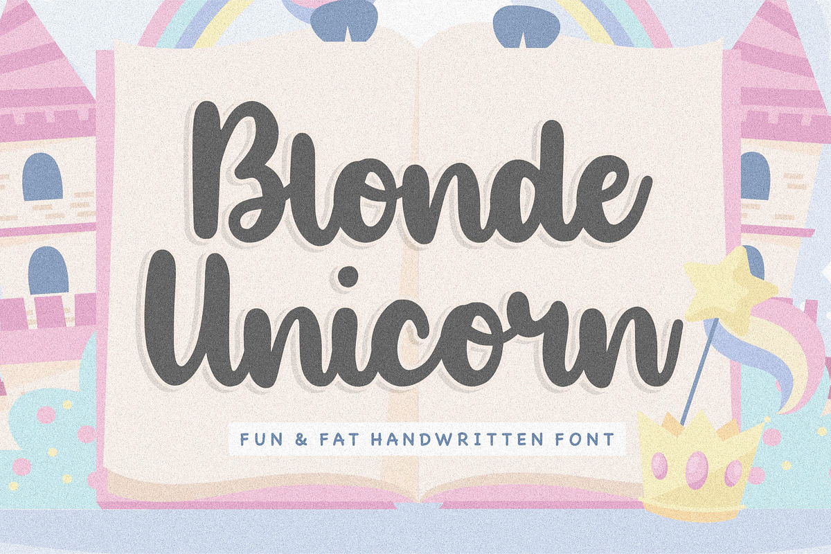Blonde Unicorn - Handwritten Font, a Script Font by Balpirick Studio (Photo 1 of 7)