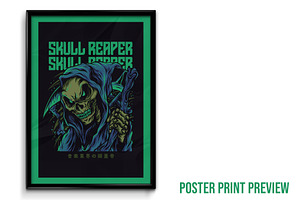 Skull Reaper Illustration