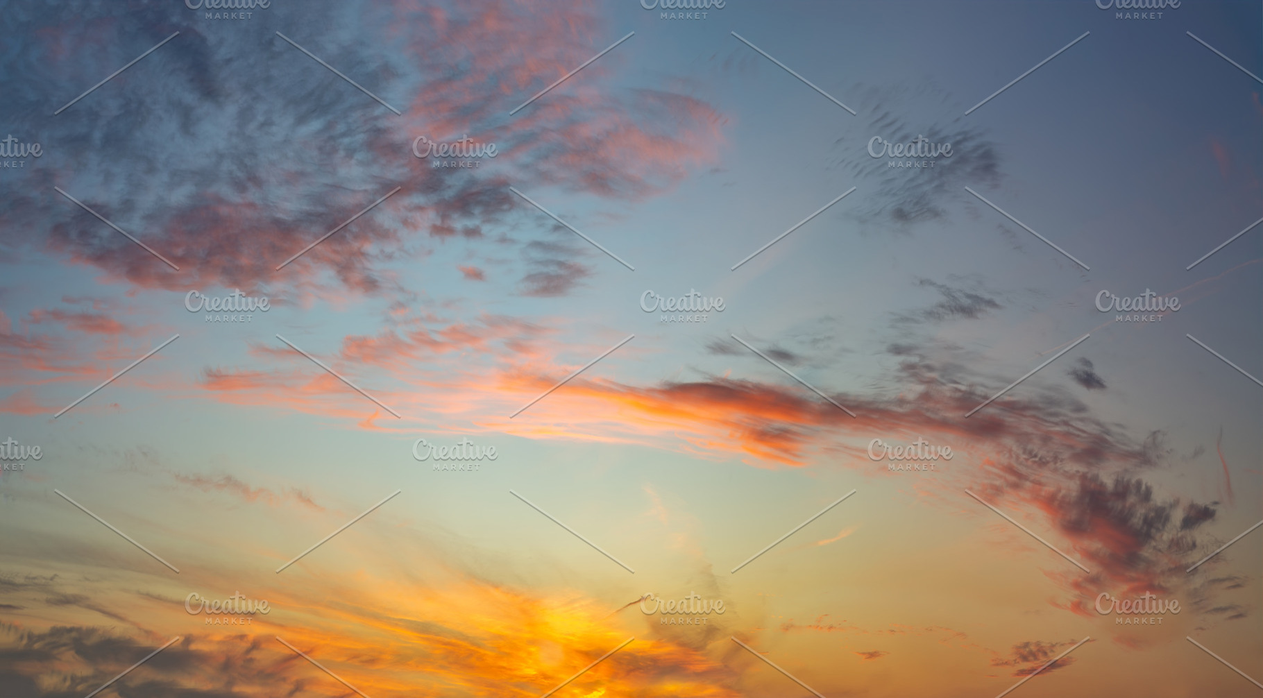 Attractive colorful sunset, a Nature Photo by Shootdiem