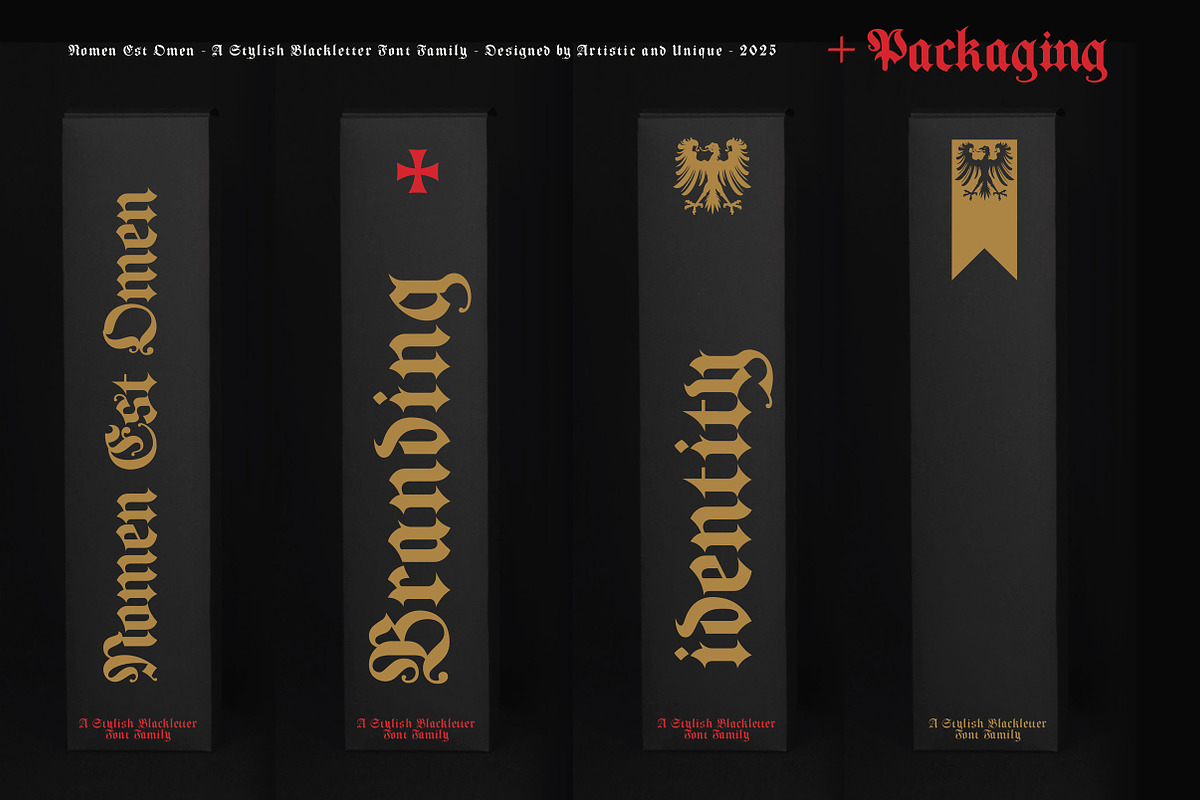 Nomen Est Omen - Blackletter Font, a Blackletter Font by Artistic & Unique (Photo 10 of 15)