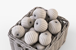 Apple Basket Ikea Byholma 1 Gray