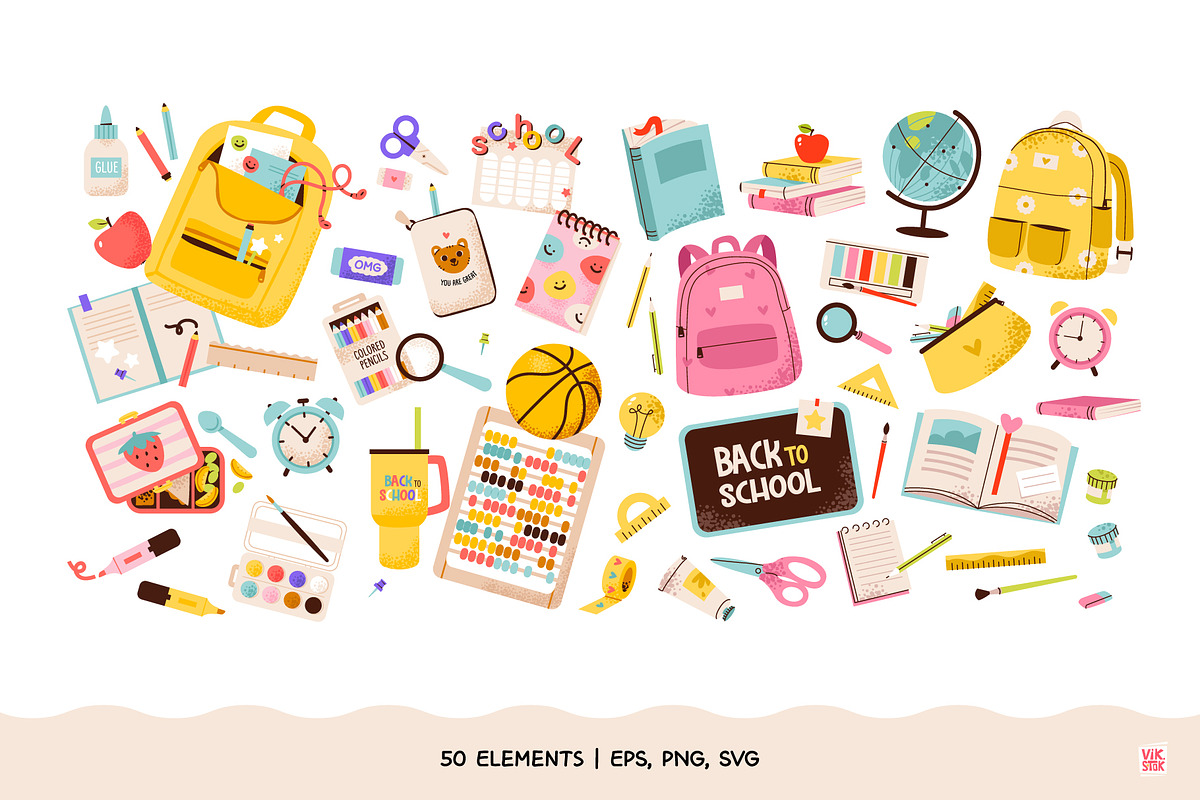 Back to School Vector Bundle, an Education Illustration by vik.stock (Photo 2 of 7)