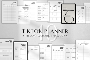 Tik Tok Planner Printable, a Stationery Template by BRANDcontent
