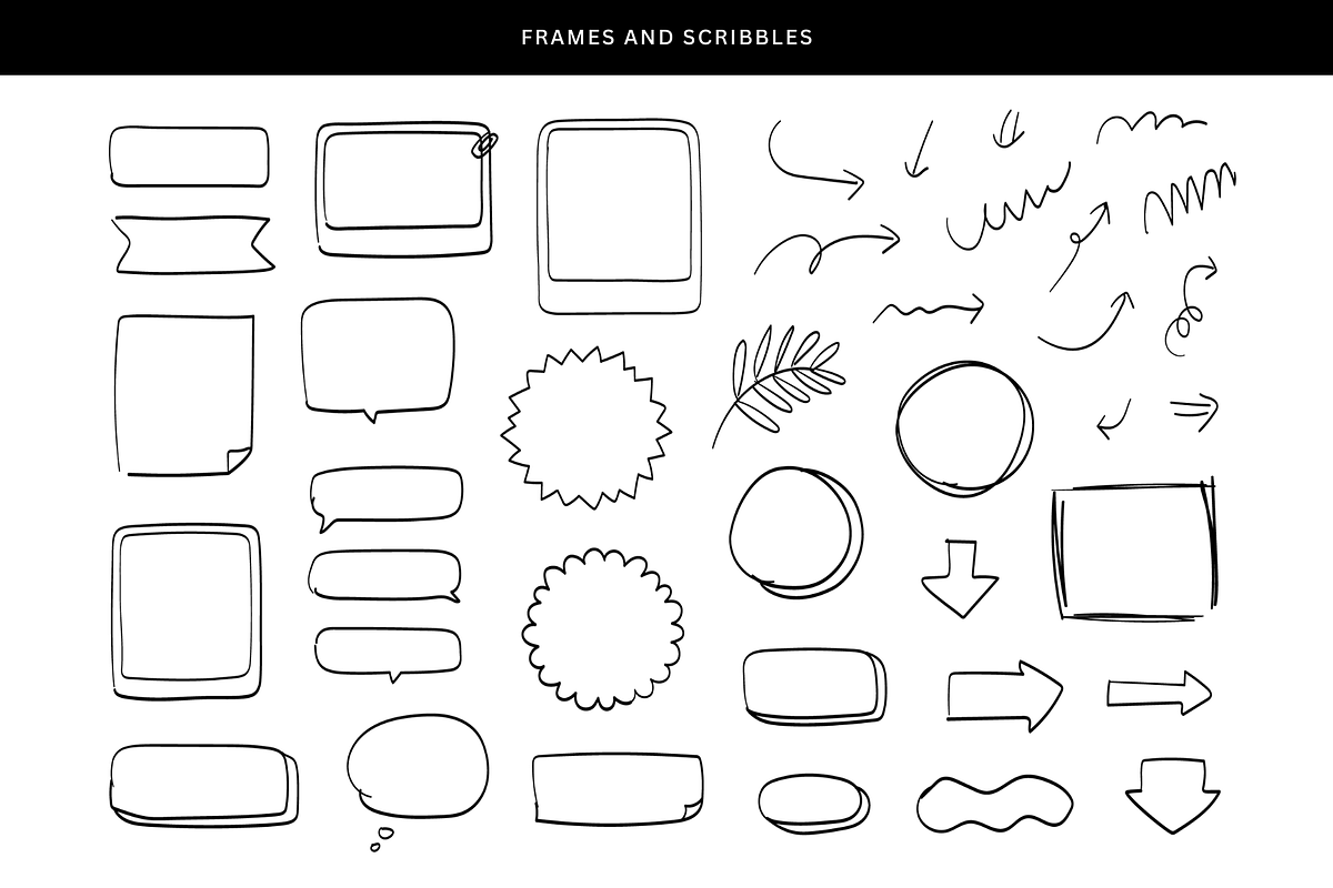 160 doodles for planner, an Object Graphic by Pinkbrush (Photo 3 of 7)