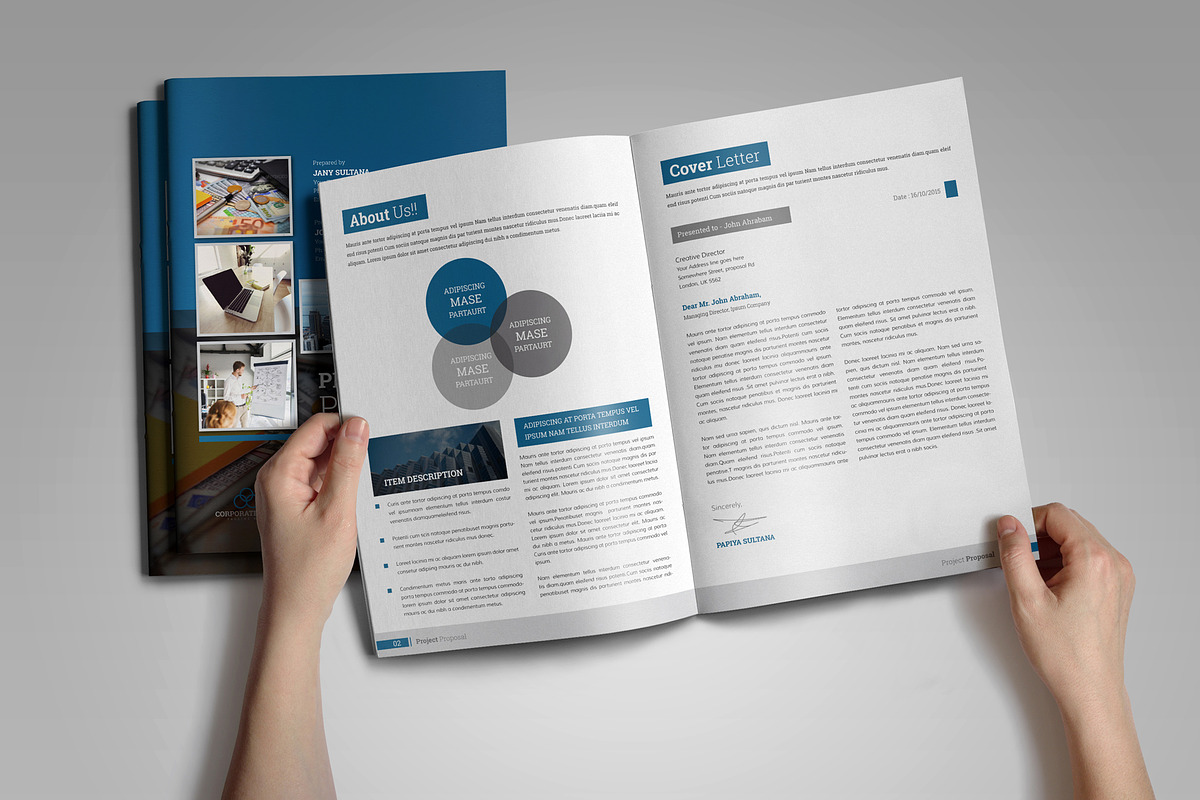 Project Proposal Template V6, a Brochure Template by JanySultana (Photo 2 of 14)
