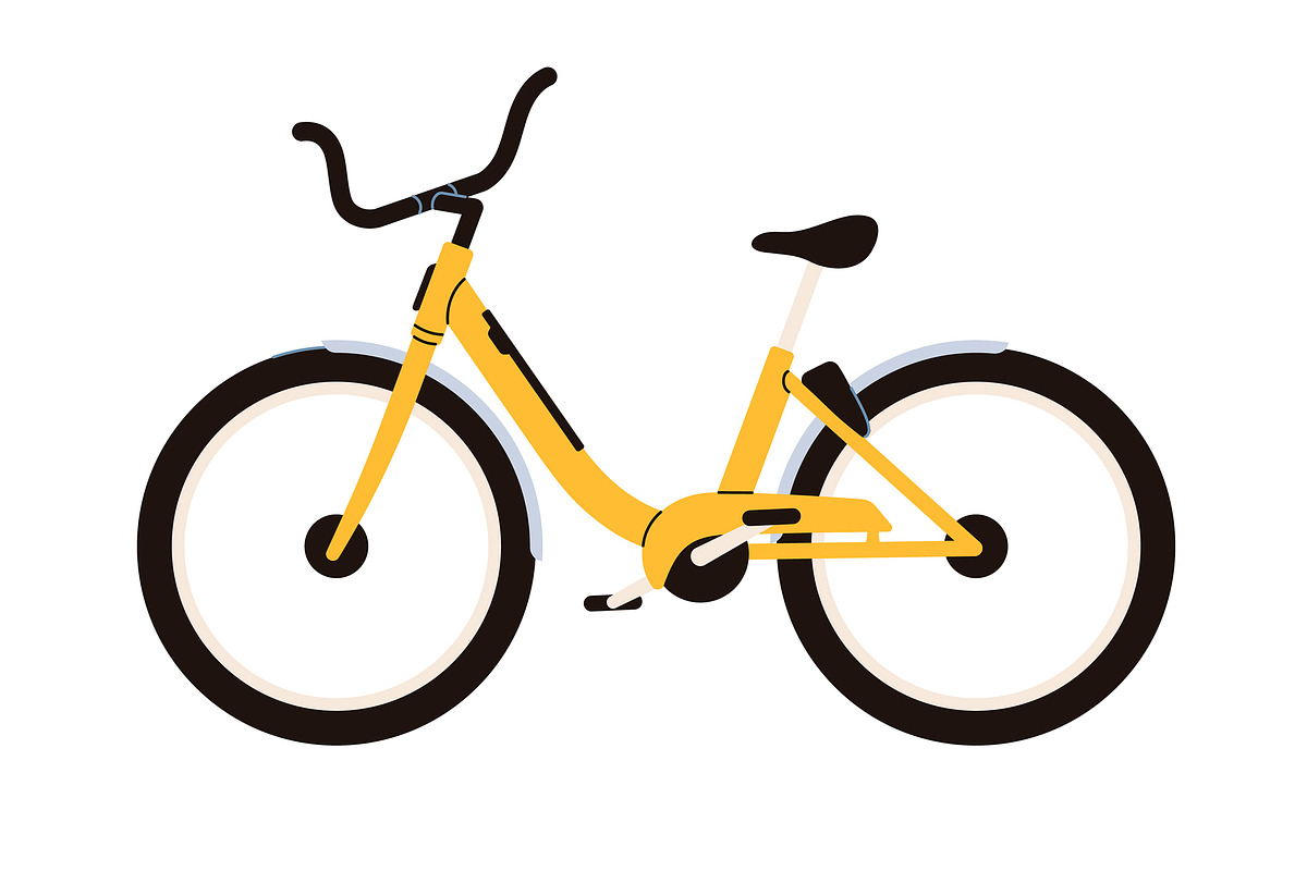 Mountain & road bikes. Bicycles set, a Transportation Illustration by Good Studio (Photo 7 of 7)