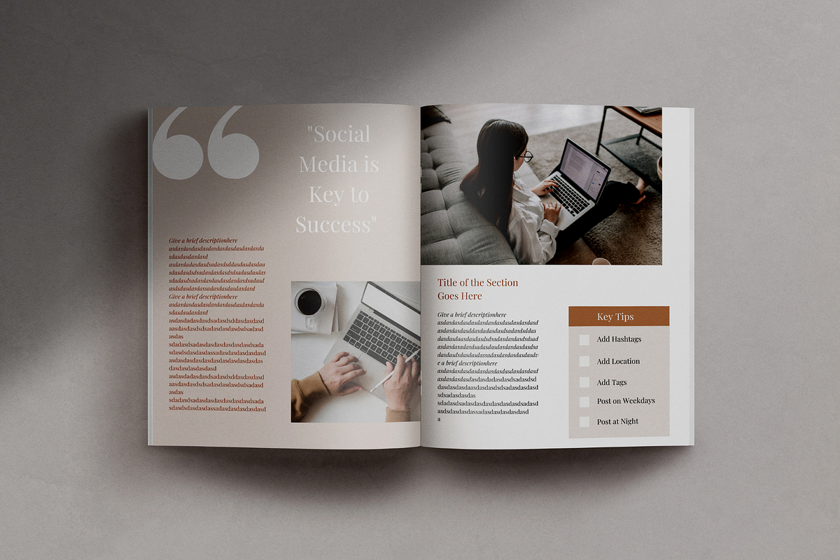 Ebook Workbook Template For Canva, a Templates & Theme by Marketing ...