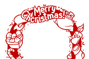 Christmas invitation wreath and card, a Card Template by incomible (Thumbnail 1 of 2)