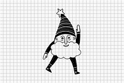 Christmas Gnomes Hand Drawn Set, an Illustration by Art's and patterns (Thumbnail 2 of 7)