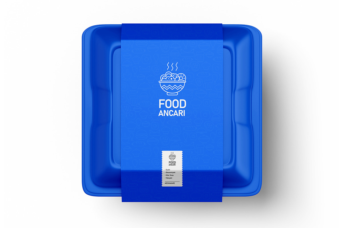 Food Box Packaging Mockup, a Packaging Mockup by AlkStudio (Photo 7 of 13)