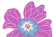 Flower Elements Logos 21 Vectors, a Decorative Illustration by Karen Fields Design (Thumbnail 4 of 4)