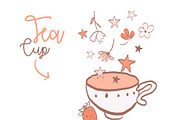 Sweet Pink Garden Wedding Clipart, an Illustration by Bamboobear Books Shop (Thumbnail 5 of 6)