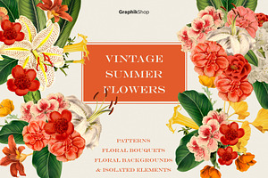 Vintage Summer Flowers Collection