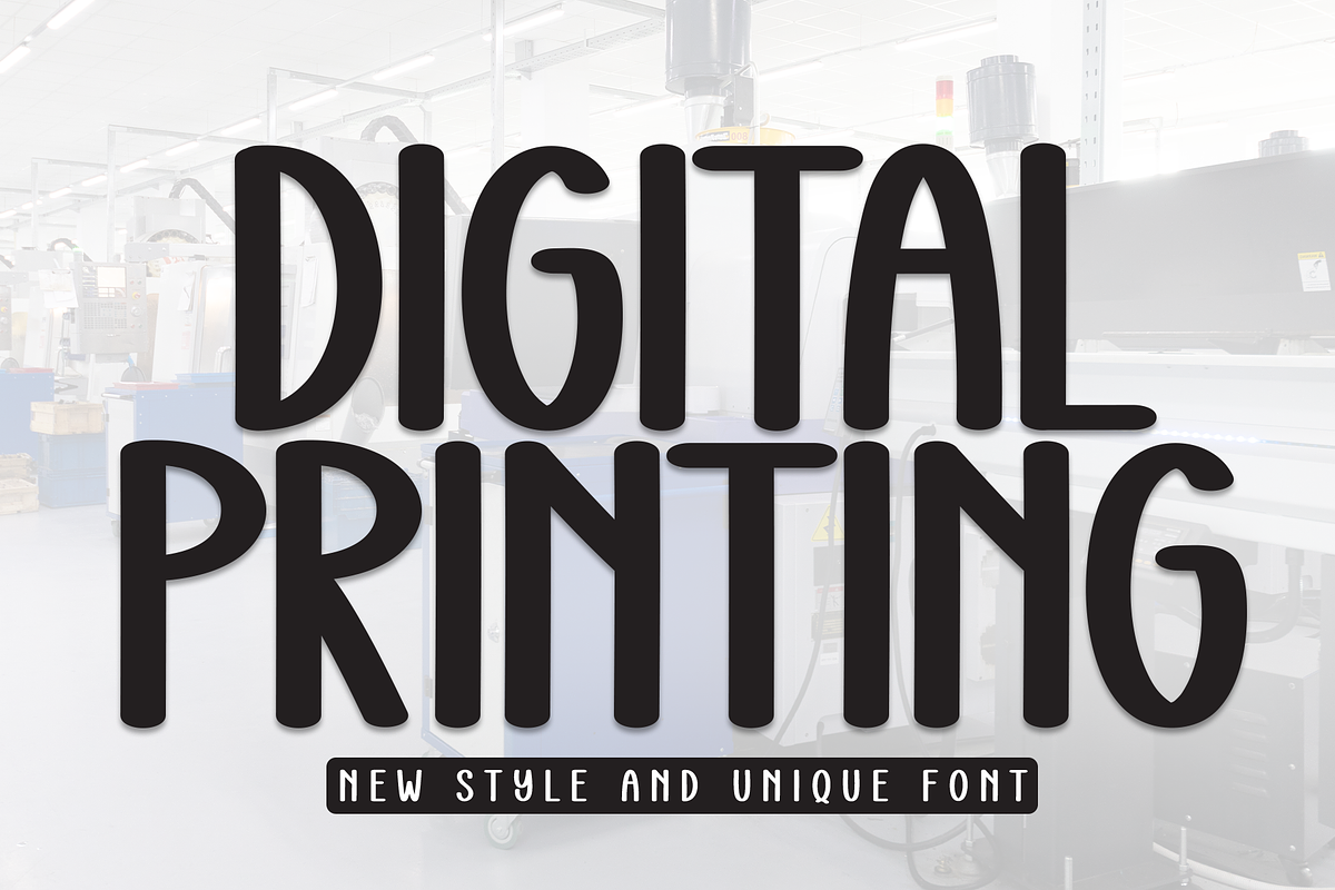 Digital Printing | Script Font, a Script Font by Scratchones (Photo 1 of 8)