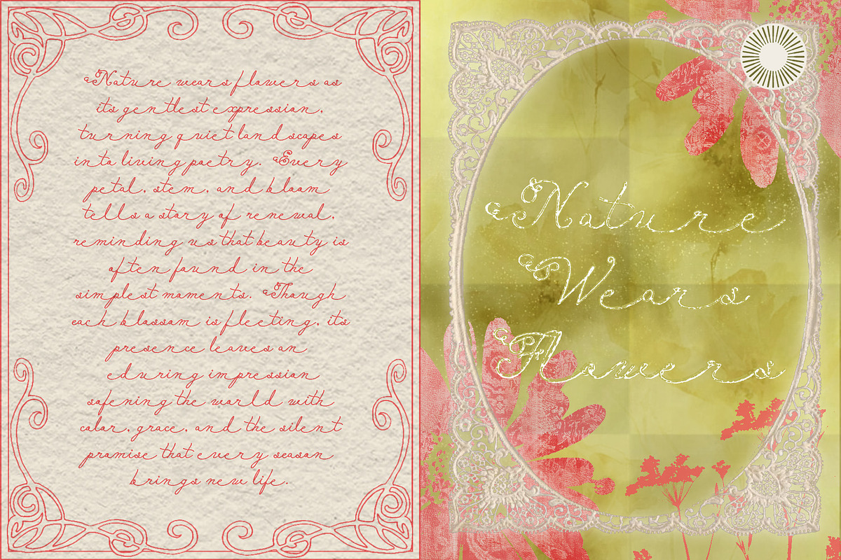 Intarsia Ledger - Artisan Script, a Script Font by Setara Langit CreativeStd (Photo 10 of 14)