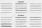 60 Pencil Brushes for Illustrator, a Brush Add-On by Brigantine Designs (Thumbnail 3 of 6)