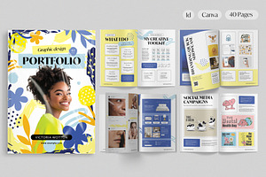 Graphic Design Portfolio Template, a Brochure Template by BrandPacks