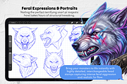 Werewolf Maker Procreate Stamps, a Brush Add-On by Selentaori Studio (Thumbnail 8 of 12)