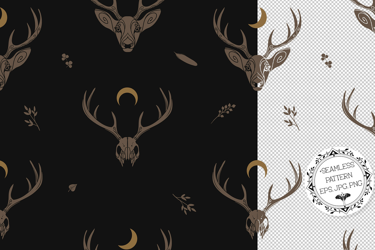 Dark vibes. Illustrations set, a Decorative Illustration by Nadia Murash (Photo 5 of 6)