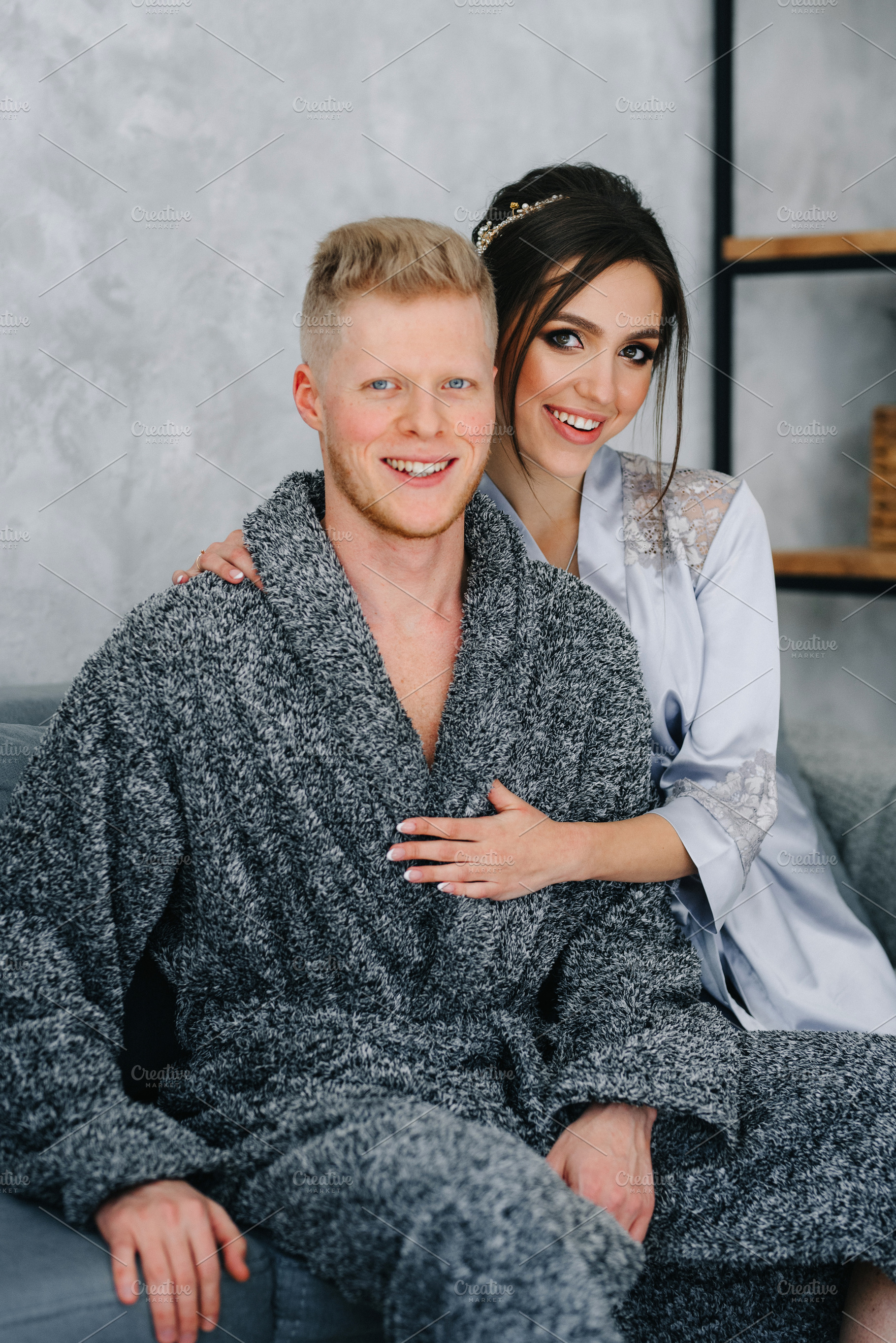 young couple in the morning at home, lifestyle, a Person Photo by Weddings, People, Travel