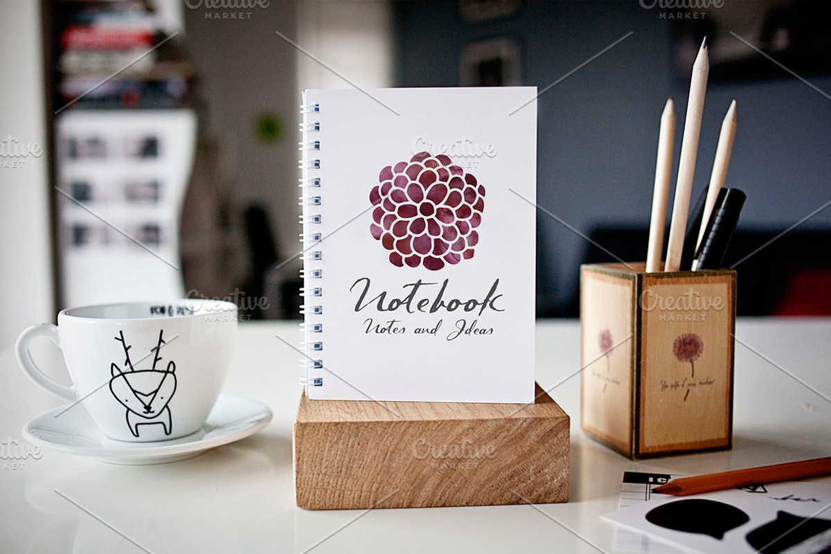 5 Notebook mockups, a Print Template by show it better (Photo 3 of 5)
