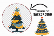 Christmas Tree Clipart, an Illustration by Libby Wishes (Thumbnail 4 of 7)