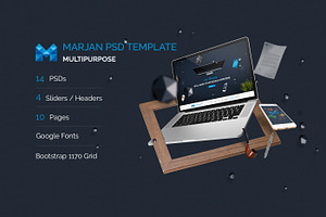 Marjan Multipupose PSD Template