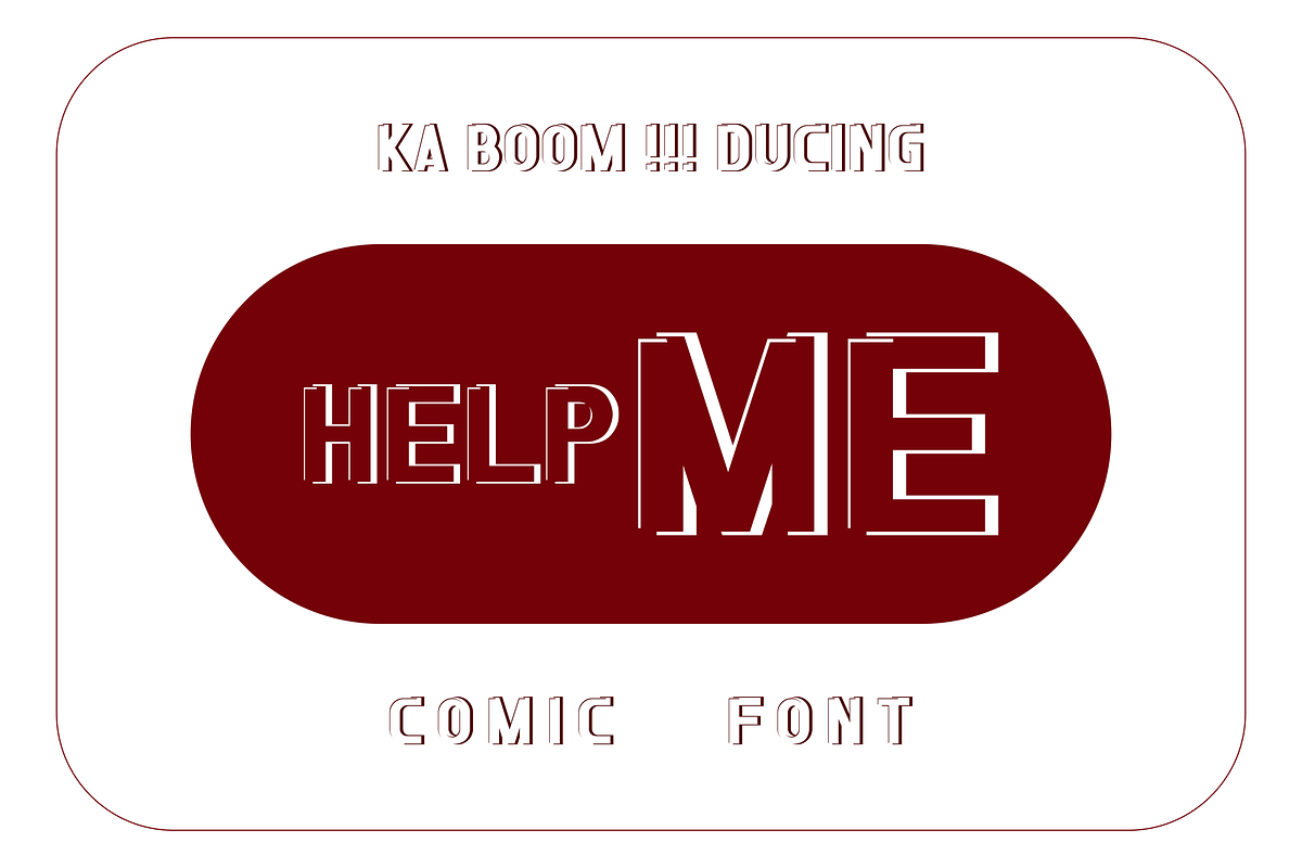 Help Me Font Comic, a Symbol Font by Monoletter Studio