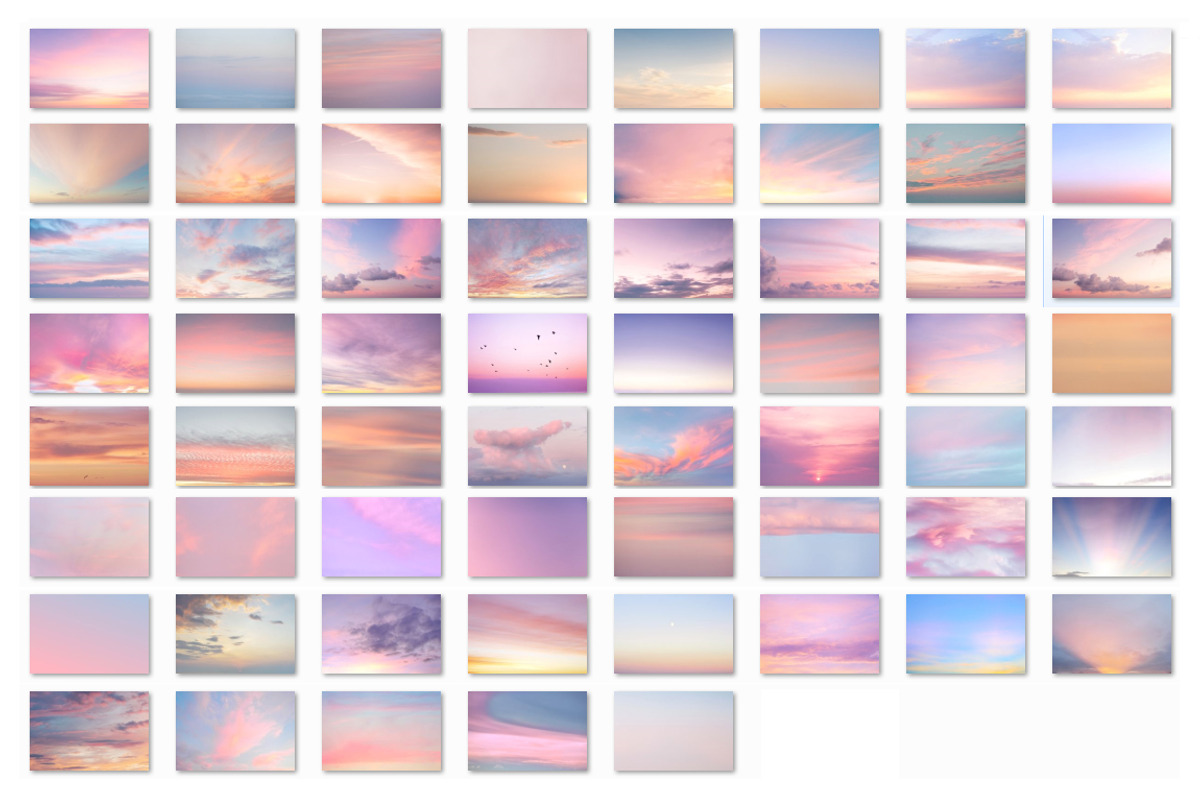 40 Pastel Sky Photo Overlays, a Plug-in Add-On by ZephyrDigital (Photo 3 of 3)