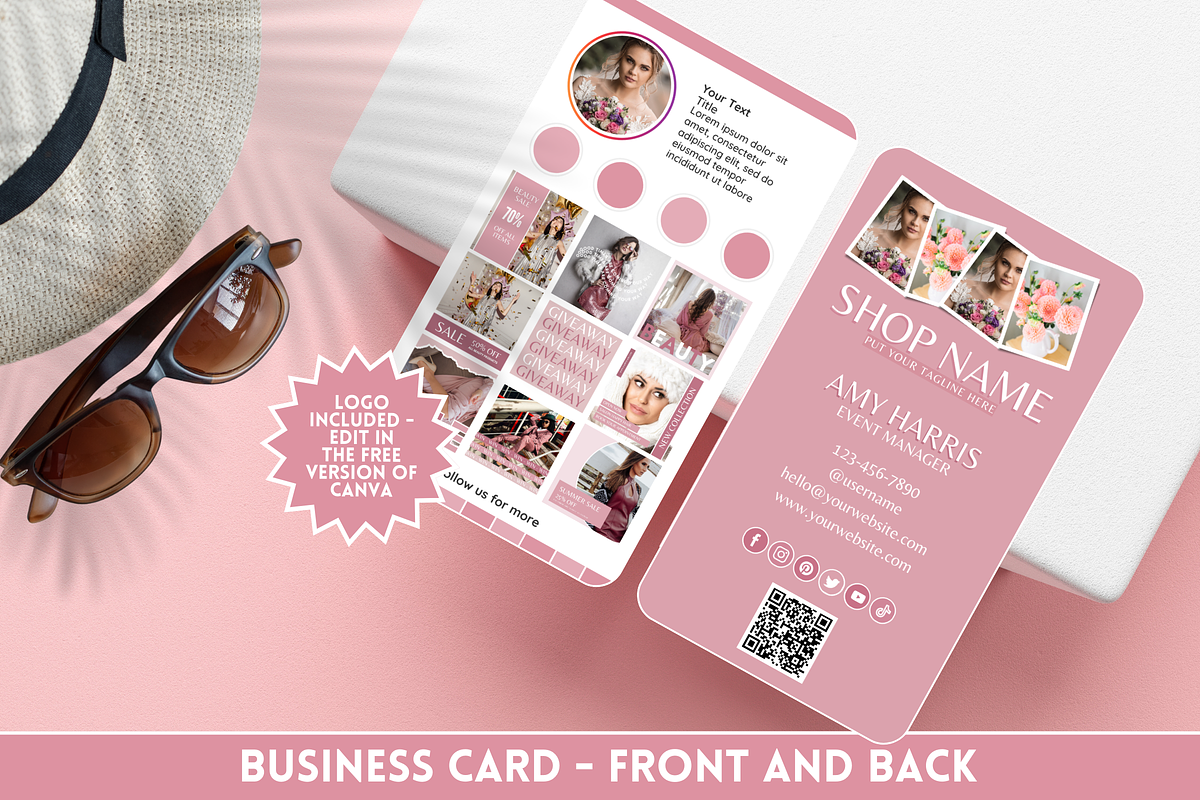 Business Card Template for Business, a Business Card Template by SunshineStudioBoutique (Photo 5 of 18)
