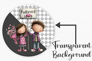 Whimsical Valentine's Day Couple, an Illustration by Canvas Craft (Thumbnail 2 of 6)