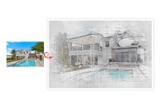 House Concept Sketch Art Effect, an Action Add-On by MRI STUDIO (Thumbnail 11 of 29)