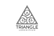 Geometric Triangle Logo, a Branding & Logo Template by Saba Vector (Thumbnail 1 of 3)