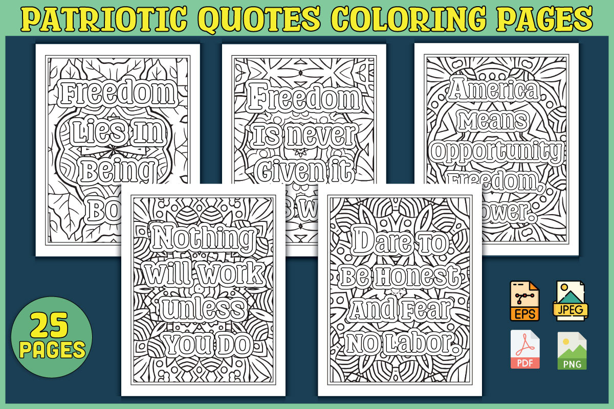 1000 Quotes Coloring Pages, an Object Graphic by protabsorkar11 (Photo 10 of 22)