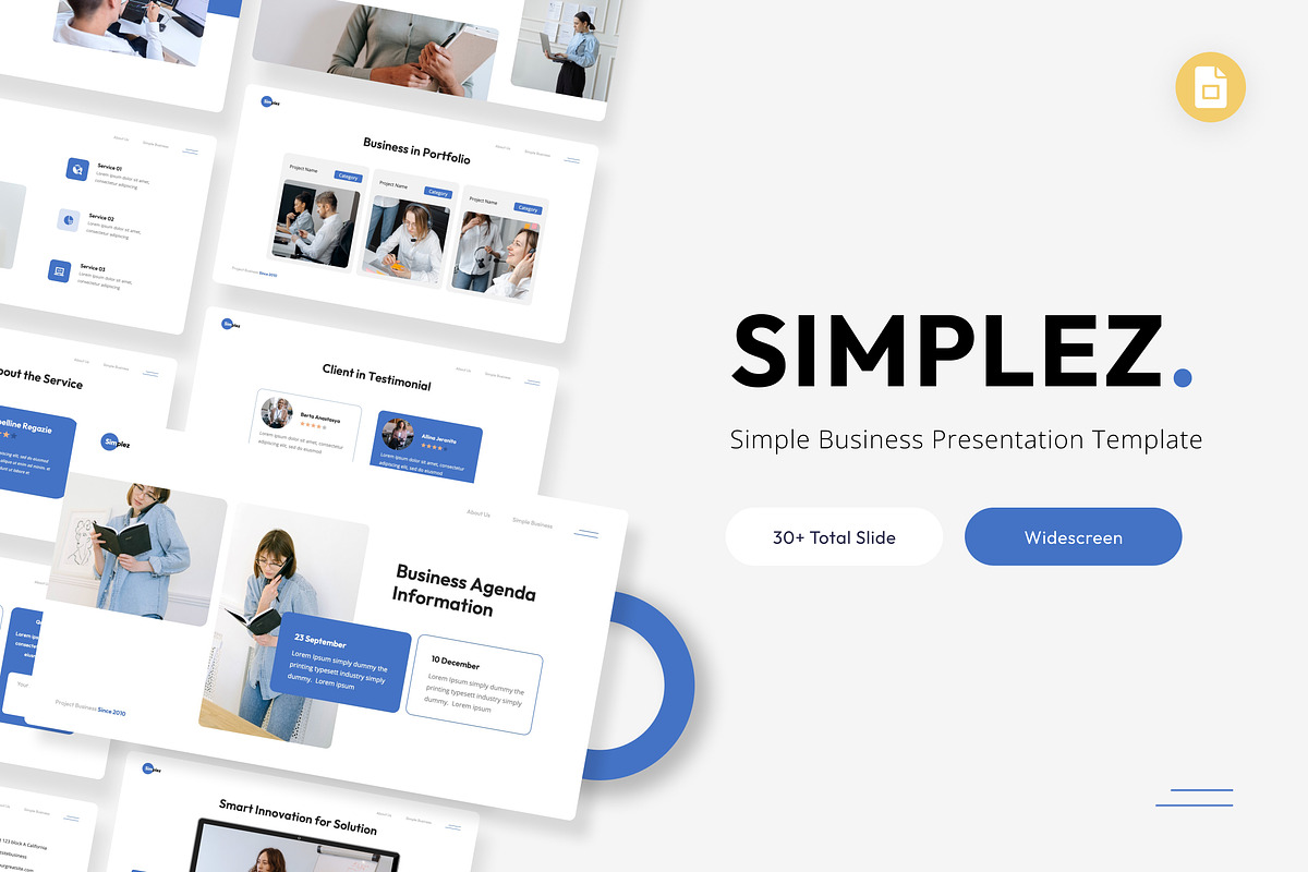 Simple Business Presentation G-Slide, a Presentation Template by Antstheme (Photo 1 of 3)