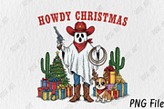 Howdy Christmas Cowboy Ghost Png, a Seasonal Illustration by Rose Art (Thumbnail 1 of 4)