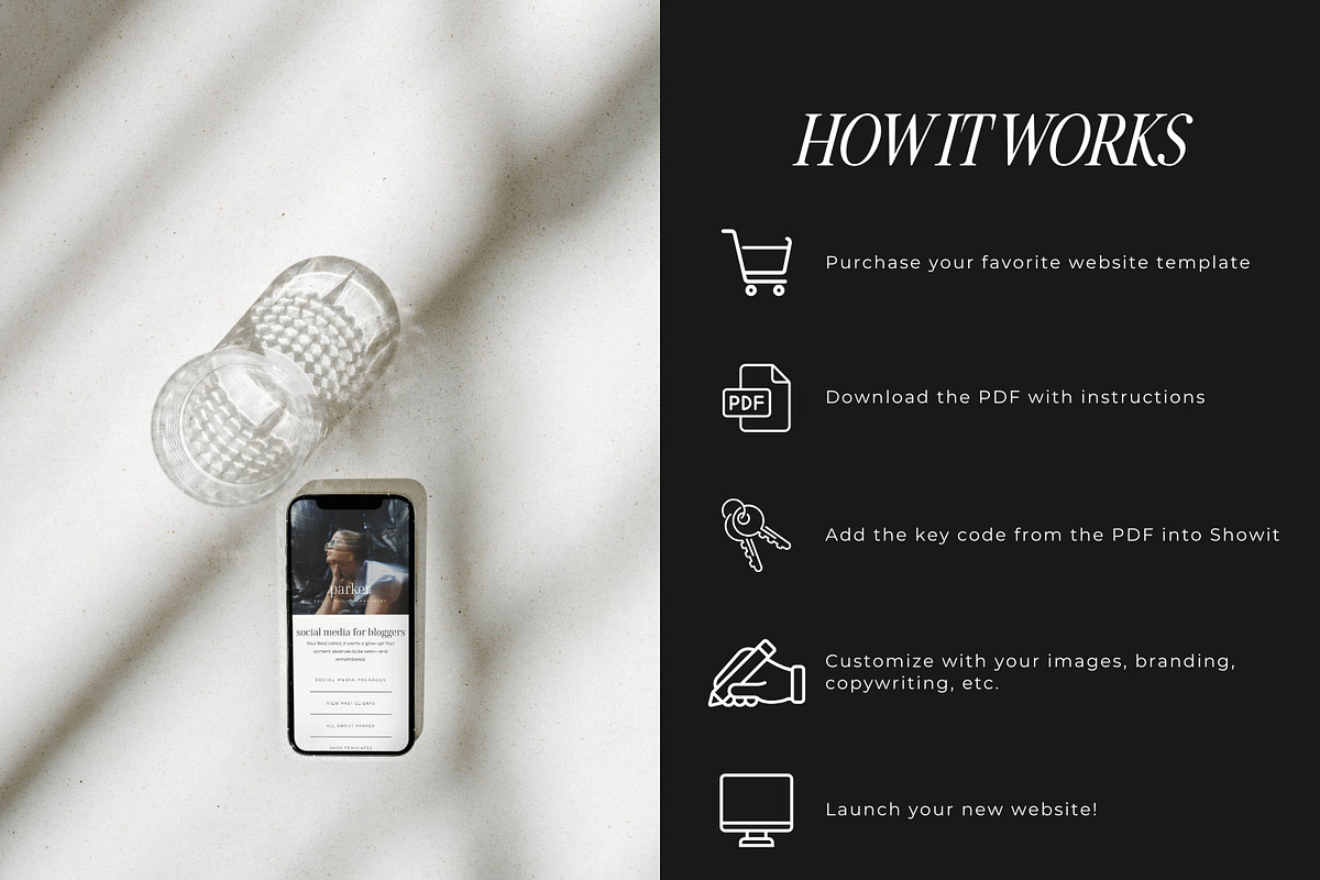 Showit Instagram Landing Page Template preview 3