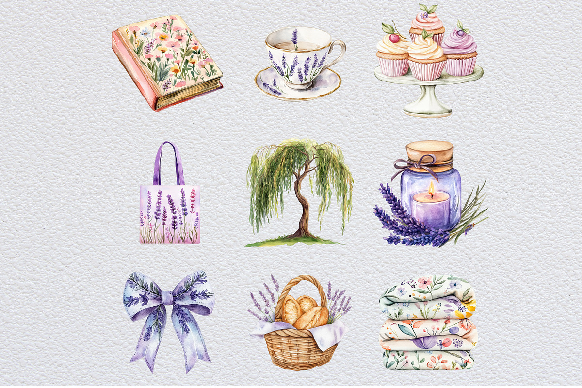 Lavender Spring Clipart, an Illustration by Design Market (Photo 3 of 3)
