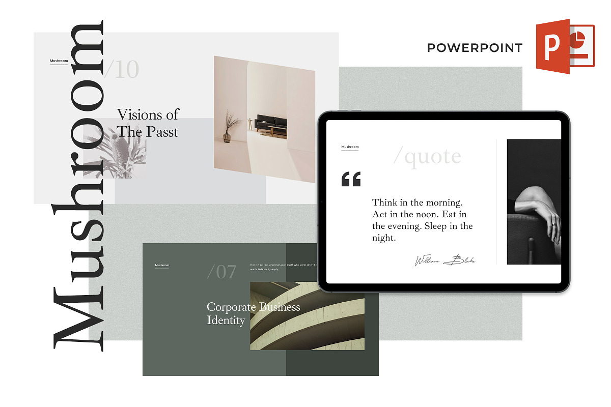 Mushroom PowerPoint Presentation, a Presentation Template by Goashape Studio (Photo 1 of 19)