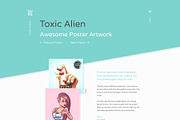 Qusq Pro - Unique Colorful Portfolio, a WordPress Template by IshYoBoy (Thumbnail 4 of 14)