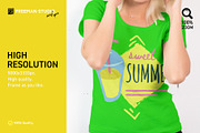 T-Shirt Mock-Up Set, a Shirt Mockup by Freeman Studio (Thumbnail 4 of 16)