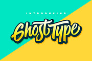 Ghost Type, a Script Font by Sam Parrett (Thumbnail 1 of 6)