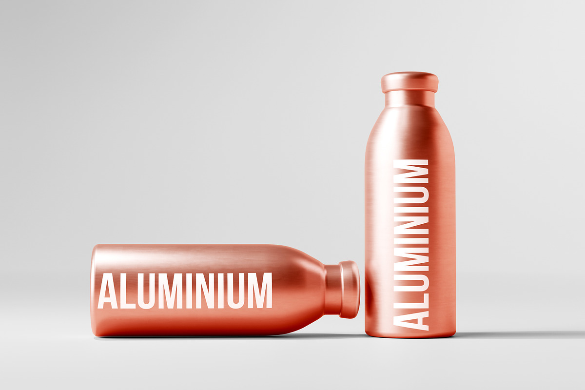Aluminum Water Bottle Mockup Bundle, a Packaging Mockup by pmvch (Photo 46 of 51)
