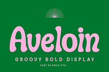 Aveloin Groovy Bold Display Font