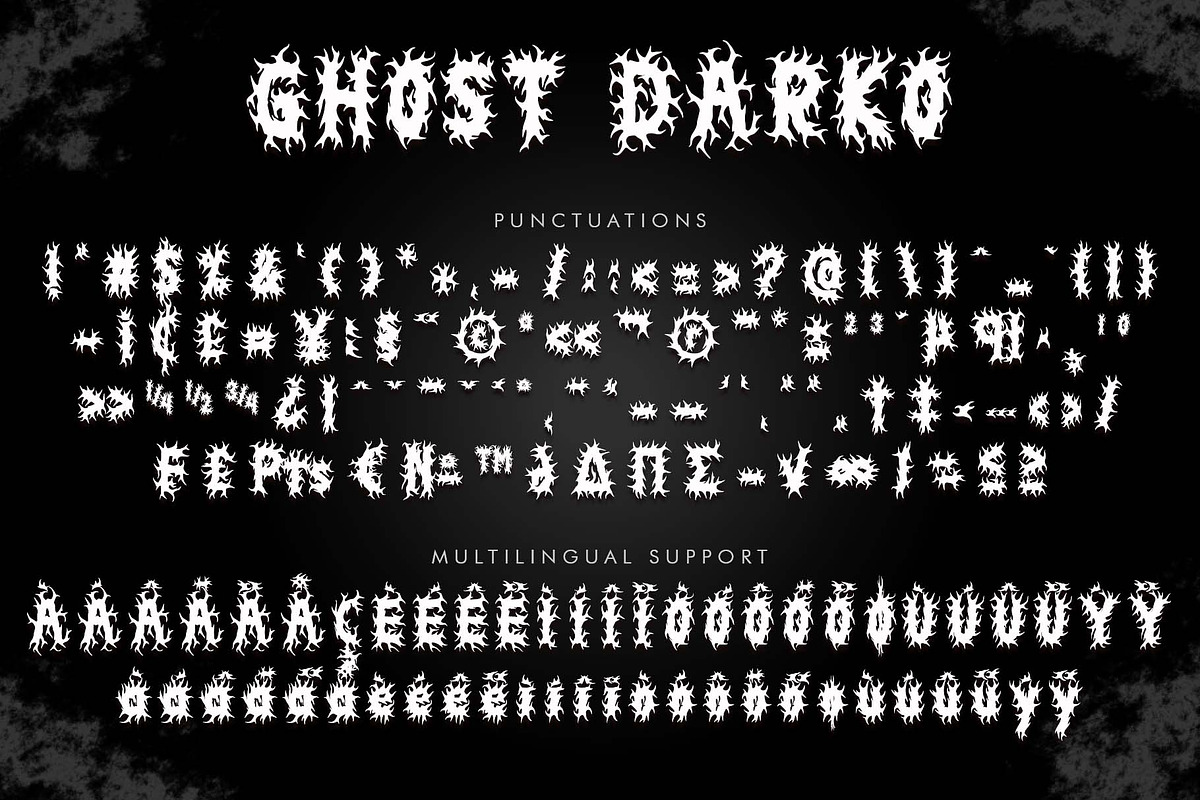 Ghost Darko, a Blackletter Font by Yoga Letter (Photo 6 of 7)