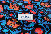 Jacobean Style Pattern Collection, a Pattern Graphic by Varvara Gorbash (Thumbnail 2 of 9)