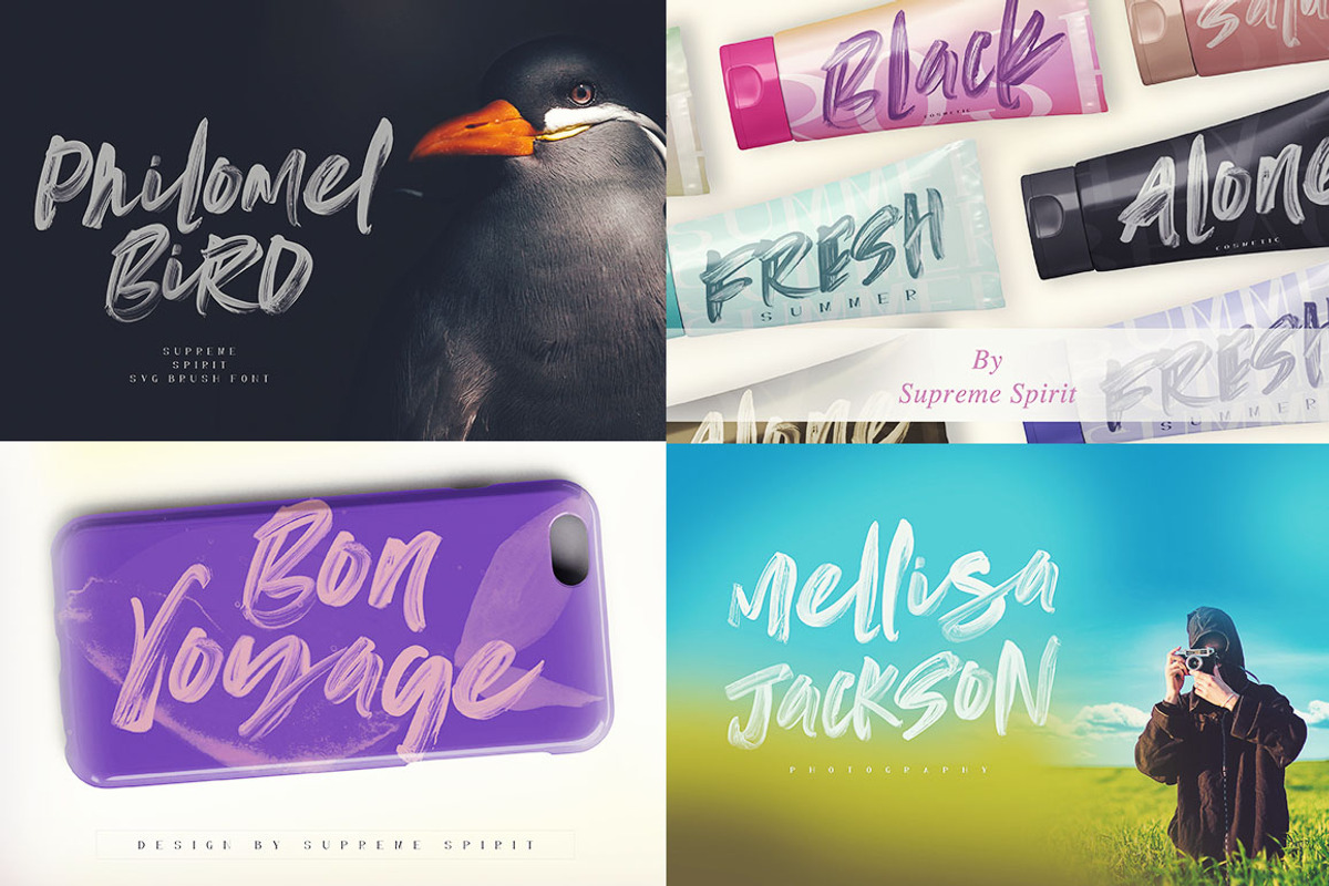 Supreme Spirit Brush Font preview 8