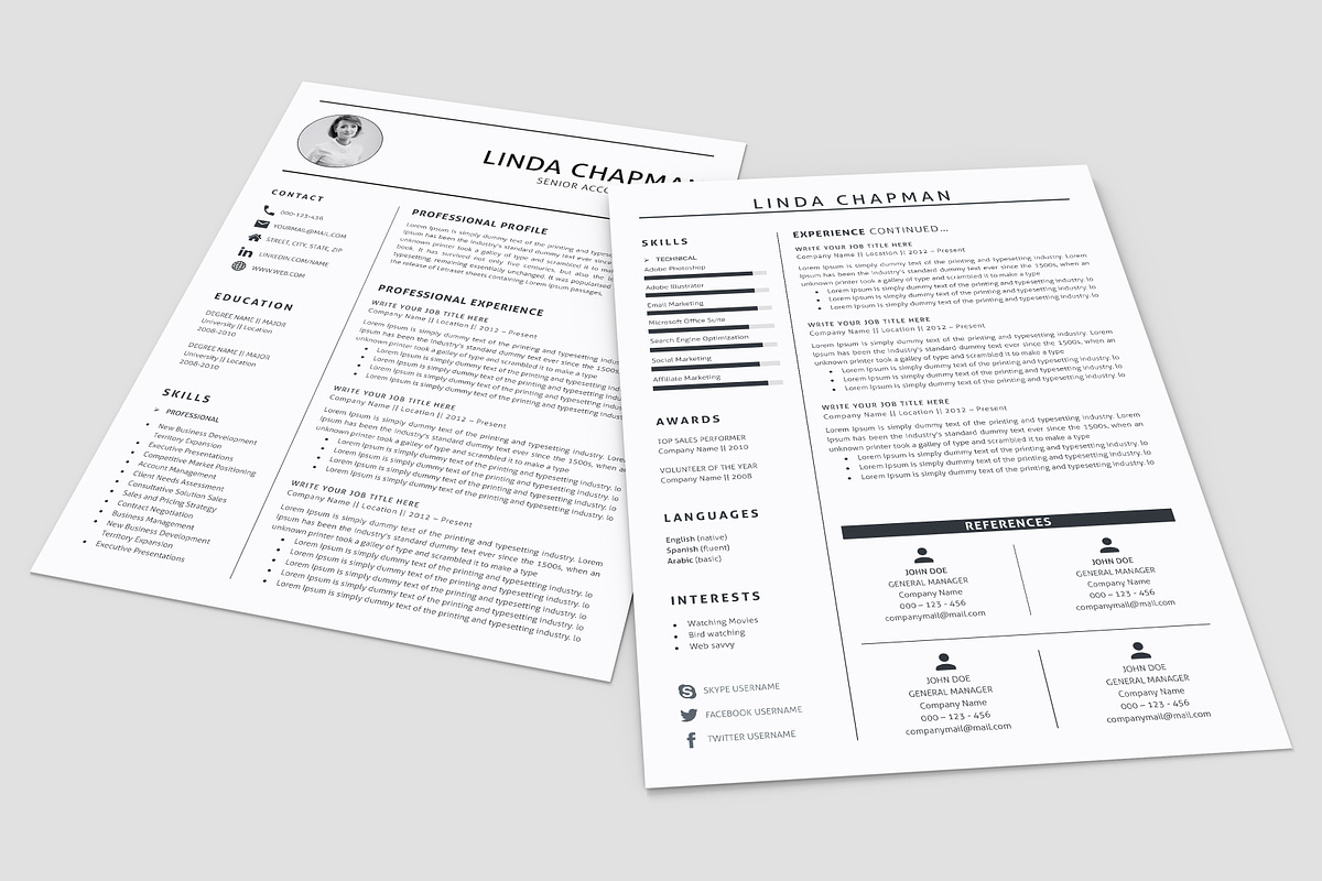 Professional Resume/CV Template, a Resume Template by A1RESUME (Photo 5 of 6)