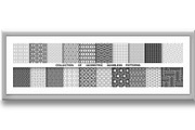 Geometric set of seamless black and, a Decorative Illustration by RODINA (Thumbnail 3 of 3)